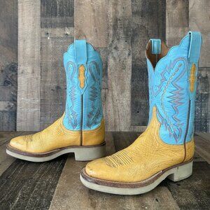 Lucchese 2000 Smooth Ostrich Western Cowboy Boots Womens 7.5 B